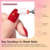 24 Colors Red Pink Dip Powder with Base Top Coat Activator & Essential Tools for Christmas Nail Art Design Winter Holiday Gifts 4