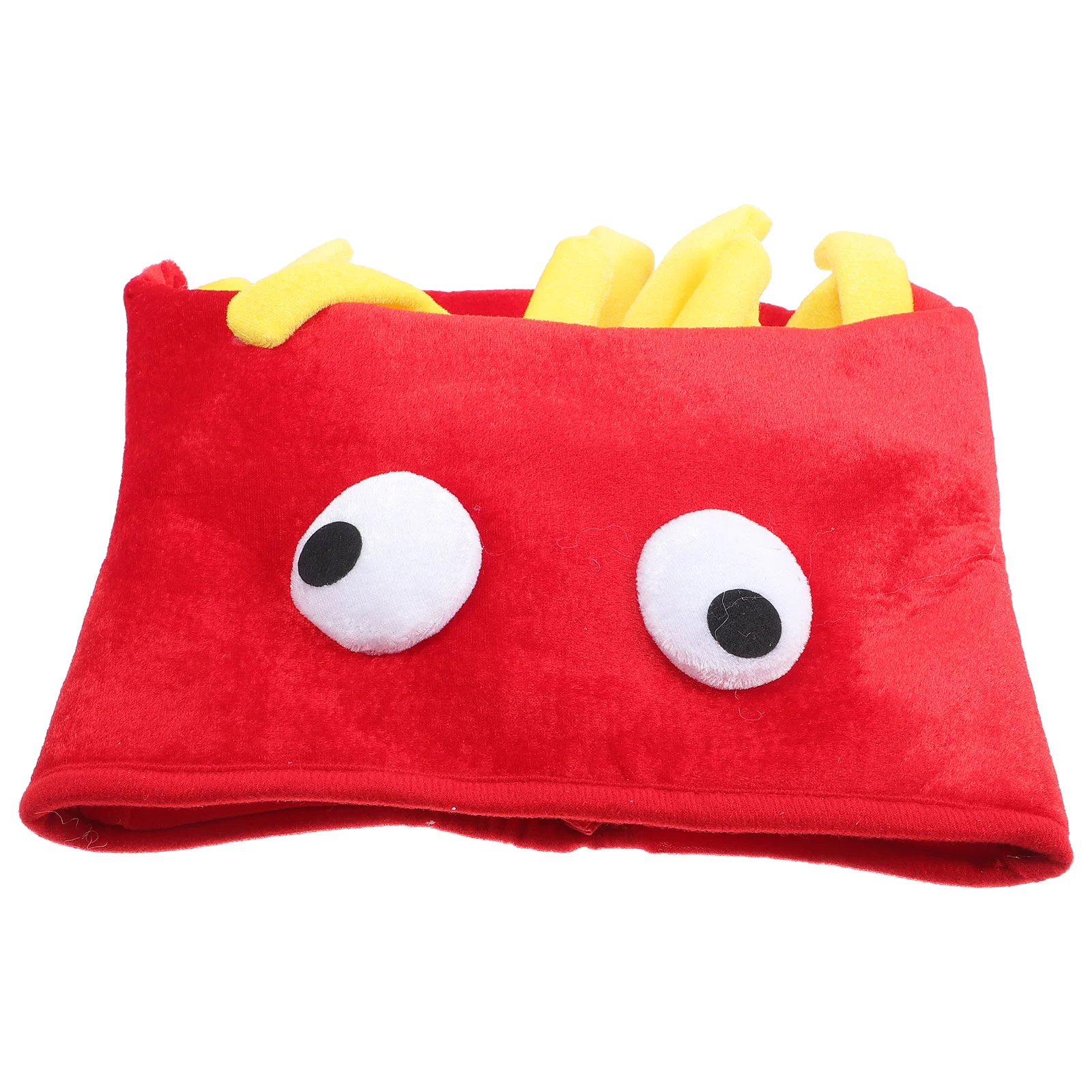 

French Fries Hat Cosplay Costume Party Plush Cartoon Prop The Gift Birthday Carnival Photo Has Funny