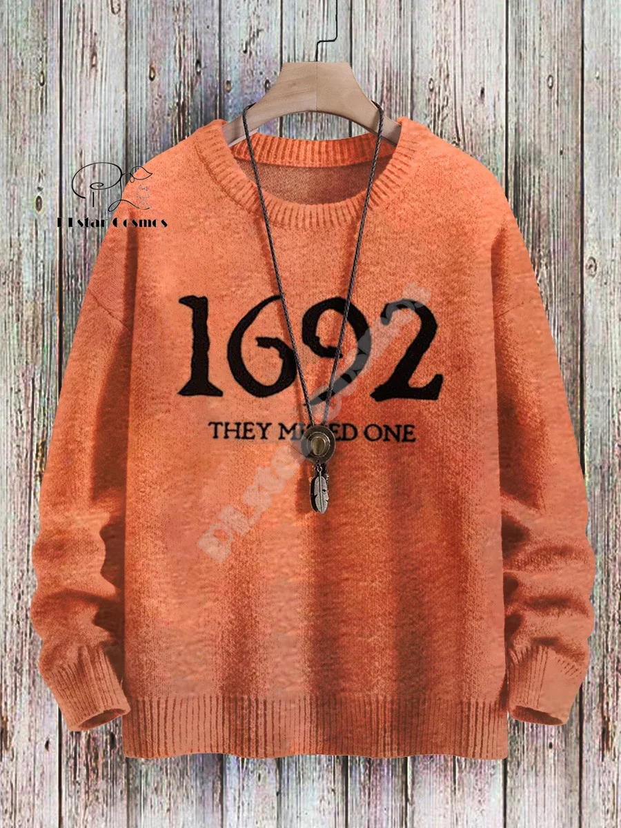 Basic Sweater Christmas Knitted Sweater Cat Animal Graffiti Tattoo Retro Vintage 3DPrint Unisex Pullover Harajuku Casual Funny Long Sleeves 17