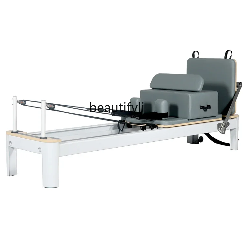 

Основная кровать для пилатеса, йоги, студия, домашнее частное образование, фитнес-оборудование, полуприподнятая кровать два в одном из алюминиевого сплава, маленькая белая кровать