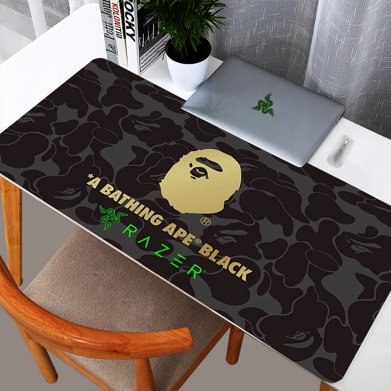 Fashion A Bathing Ape BAPE x RAZER Mousepad Computer Keyboard Pad Mouse Mat Gamer Soft Office