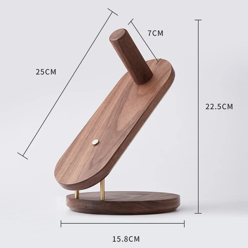 Wall Mount Hair Dryer Holder for Dyson Supersonic Hair Dryer Storage Rack Walnut Beech Wood Hair Dryer Bracket Bathroom Tools 5