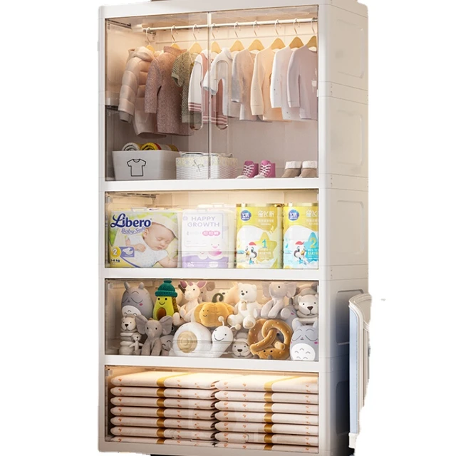 Armoire de rangement à tiroirs en plastique multicouches, armoire de  rangement pour bébé, boîte de jouets pour bébé, organisateur de casiers  pour enfants - AliExpress