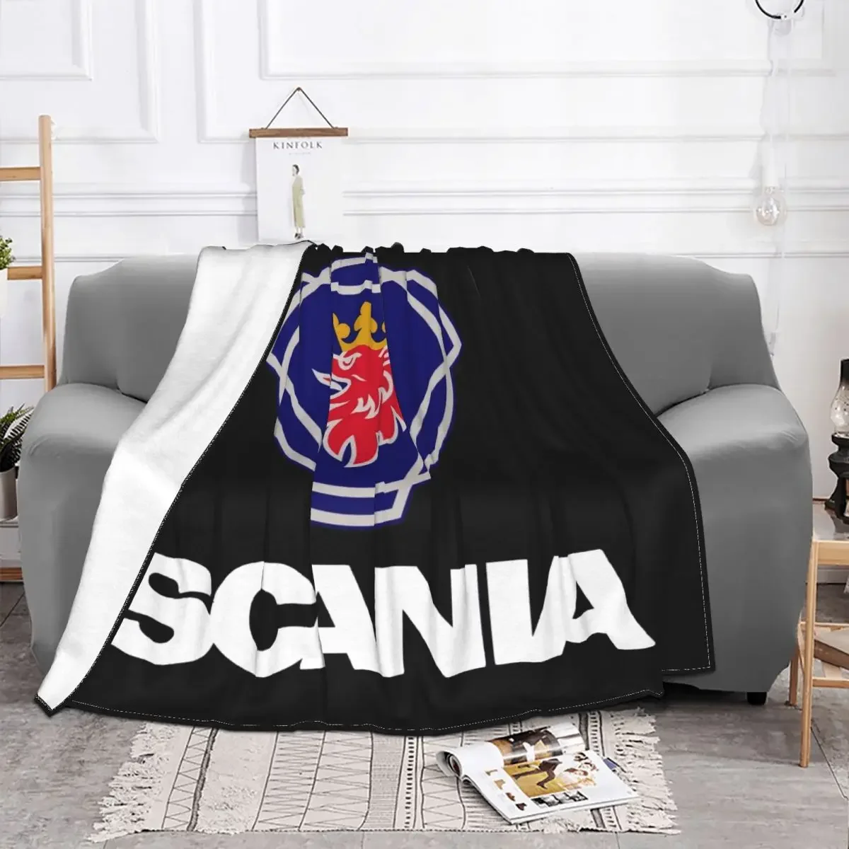 Sweden Saabs Scanias Blankets Fleece Winter Portable Lightweight Thin Throw Blanket for Bedding Travel Bedspread 3