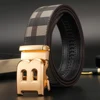 High Quality New Automatic B Buckle Famous Belts Men Genuine Leather Strap Belts for men jeans,Canvas Male business Brand Belt
