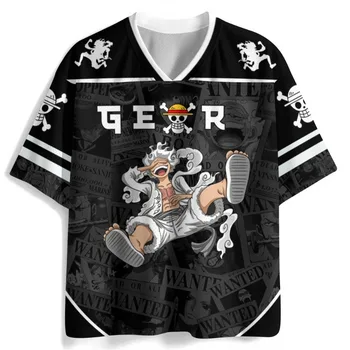2026 _ New Style _ Fashion _ One Piece Anime _ Fun Jerseys _ Luffy _ Campus Style Short Sleeves _ Sports Style Mesh Fabric 1