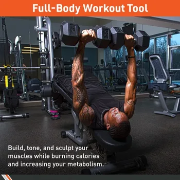 Body Sport Rubber Encased Hex Dumbbell! 4