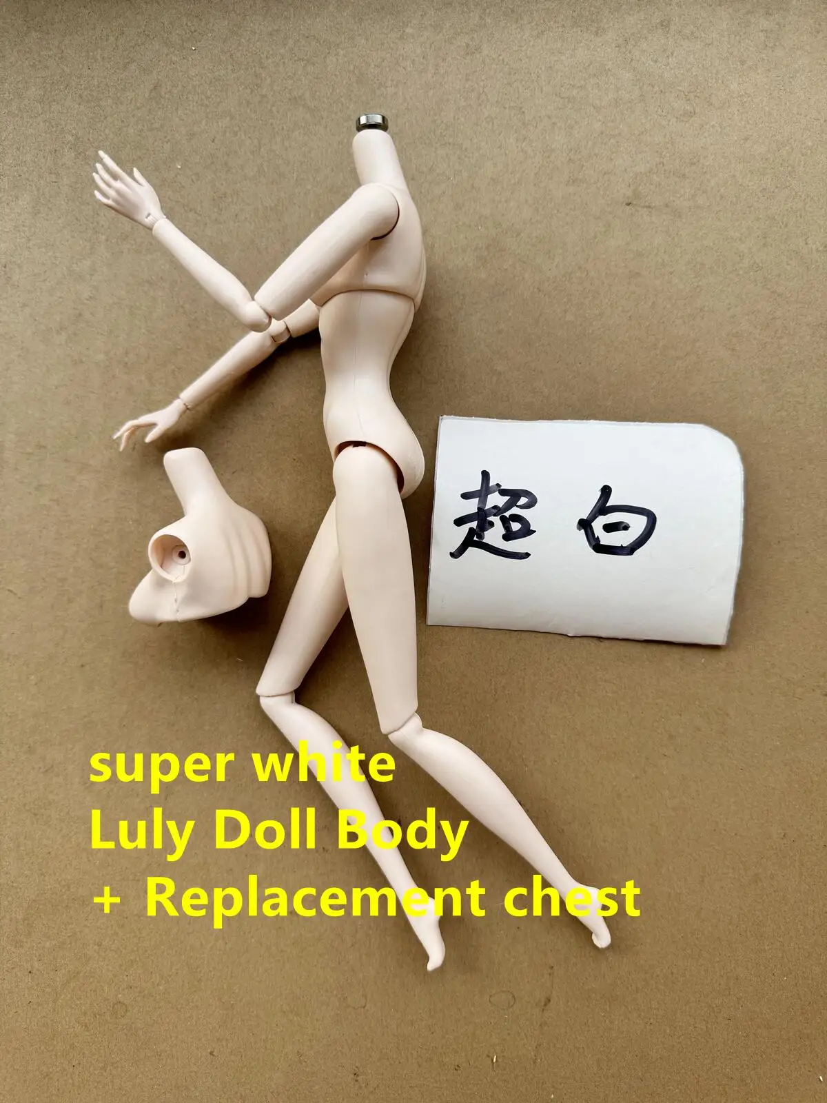 새로운 루리 1/6 인형 바디 12가지 피부톤 고품질 관절 분리형 인형 바디 바비/IT 인형 헤드용 교체 가능한 가슴 포함