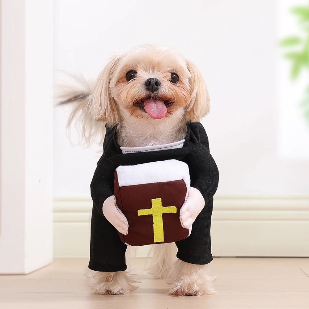 Niedliche Hundekleidung Halloween Haustier-Hundekostüm für Kleine und Mittlere Hunde Katzen Bibel Lustige Welpen-Outfits Französische Bulldogge Kleidung – Detail 9