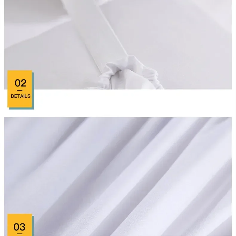 Description Picture 5 of itemElastic Bed Ruffles Bed Skirt Soft Comfortable Wrap Around Fade Resistant Solid Color Bed Skirts Twin Full Queen King Size