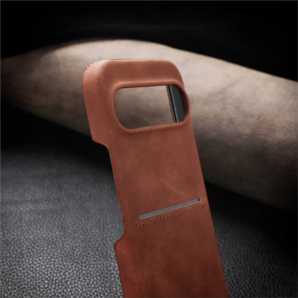 Luxury Sheepskin Leather Wallet Card Holder Phone Case with Shockproof Back Cover and Card Slot