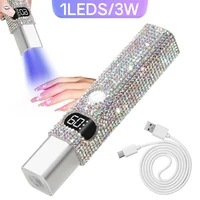 Portable Mini UV Nail Lamp For Gel Polish Quick Dry Flashlight Pen USB Nail Dryer Machine UV LED Nail Lamp For Gel Varnish Tools 1
