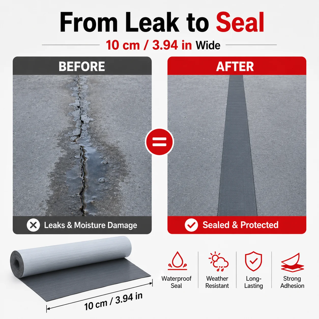 Versatile Self-Adhesive Waterproof Sealing Tape for Durable Outdoor Repairs
