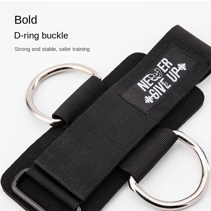 Wrist Strap with Double D-rings for Cable Machines Training Chest Workouts Gym Equipment for Home Fitness Accessories gym accessories