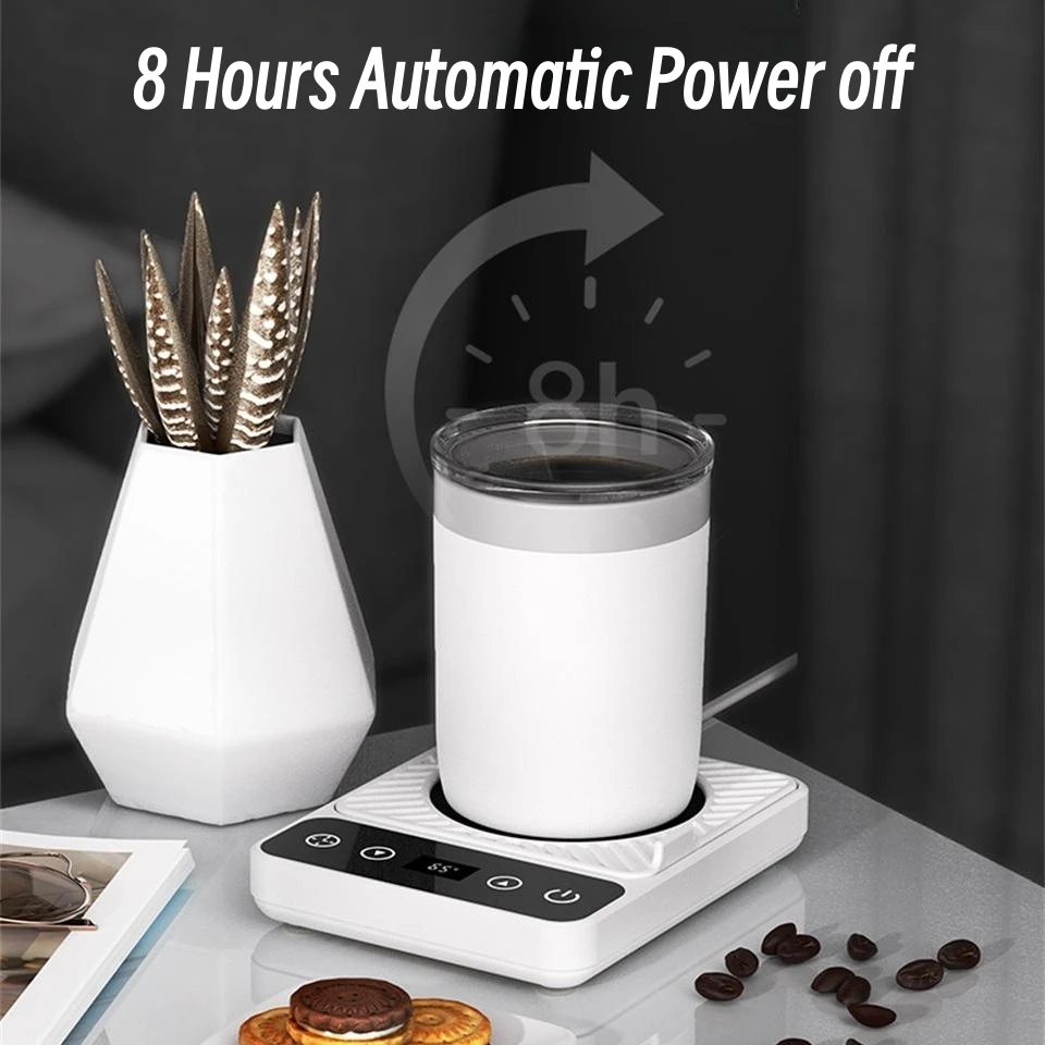 Scalda Tazze Con Ricarica Wireless - Mantiene Bevande A 55&deg;C, Caricabatterie Per Ufficio E Casa
