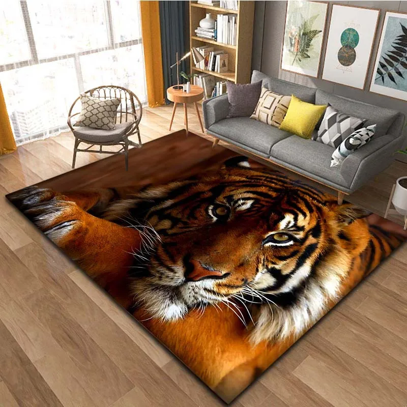 Felpudo Estampado De Leopardo 50x80 Cm – Antideslizante Y Decorativo Para Entrada, Cocina O Baño, Estilo Salvaje Y Moderno