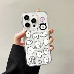 Kawaii Japanese Joke Bear Phone Case Cover - Galaxy S24 Plus (1)