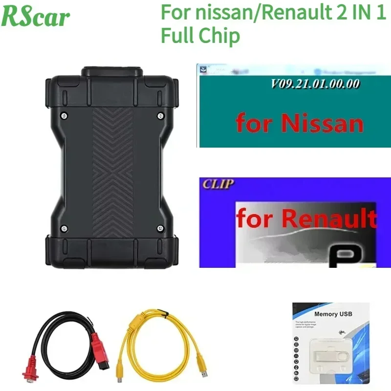 

NEW Clip V227 for Renault for Nissan Consult 3 Plus V09.21.00 OBD2 Auto Scanner CAN Clip 2in1 Auto Car Diagnostic Tools Consult3