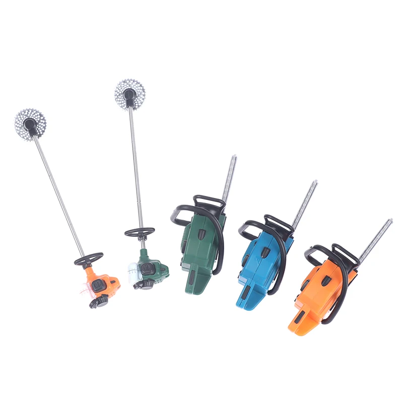 NEW Arrival 1/12 Scale Dollhouse Miniature Mower Mini Electric Saw Pretend Toys Accessories for Doll House Play 6