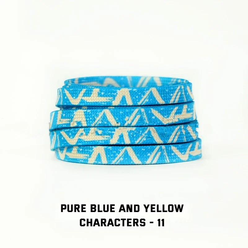 Vibrant Dazzling Blue Gradient Tie-Dye Shoelaces