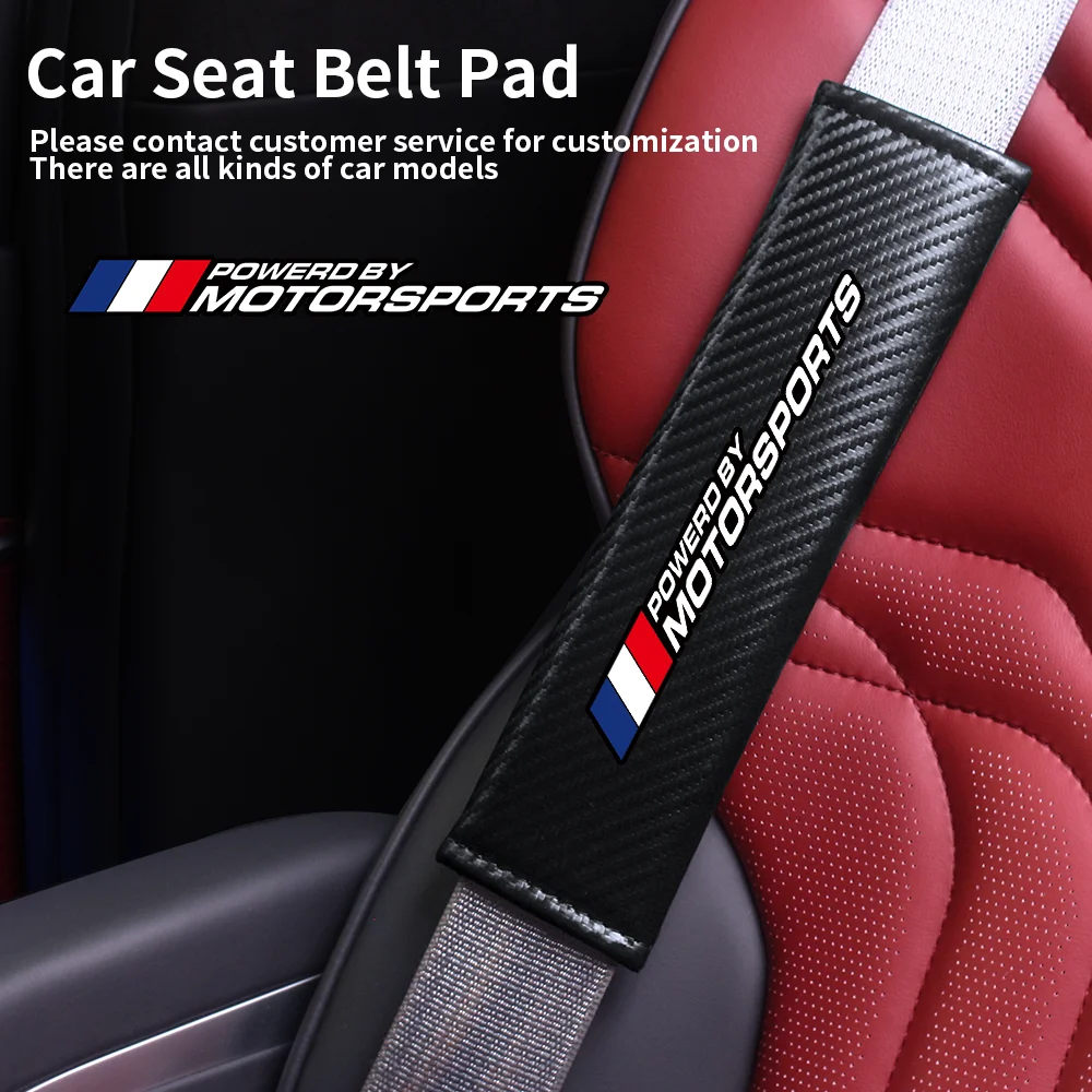 MOTORSPORTS Carbon Faser Auto Sicherheitsgurt Schulter Abdeckung Schutz Sicherheitsgurt Pad Für Renault Clio 3 4 Laguna 2 Megane 2 3 4 Duster – Detail 1