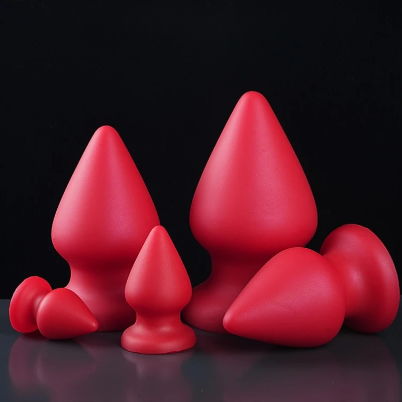 Anal Plug 6 sizes Silicone Suction Cup Adult Sex Toys