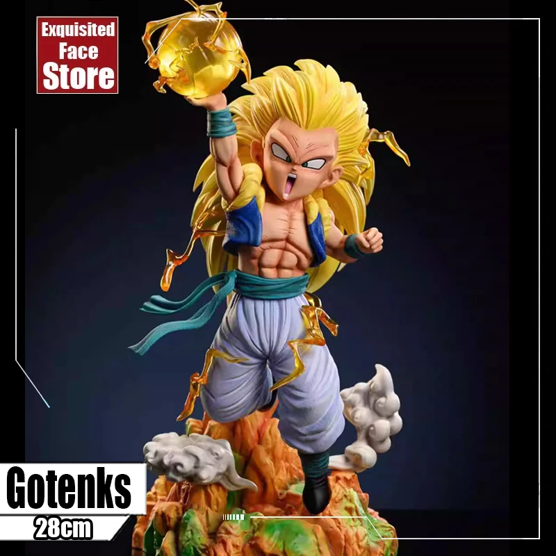 

Фигурка Dragon Ball Z Gotenks SSJ3 супер сайян 3 готенкс ПВХ экшн-фигурка GK Статуя Коллекционная модель игрушки для детей Подарки