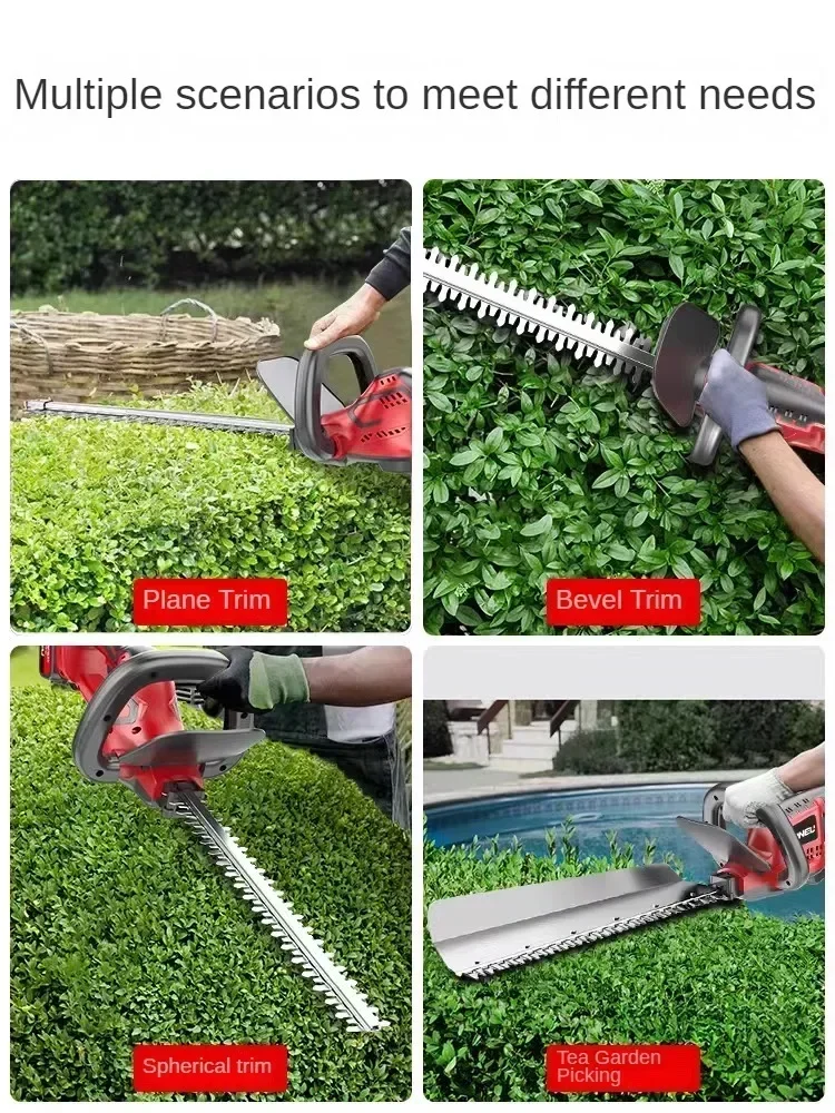 Electric Hedge Trimmer with Lithium Battery and Tea Harvester for Greening and Garden Pruning 5