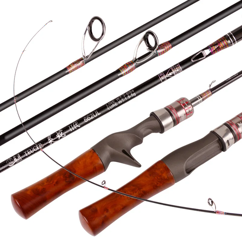 

Ultra Light Fishing Rod Carbon Fiber Spinning/casting Pole Bait WT 1.5-5G Line WT 3-6LB Solid Top Fast Trout Fishing Rods