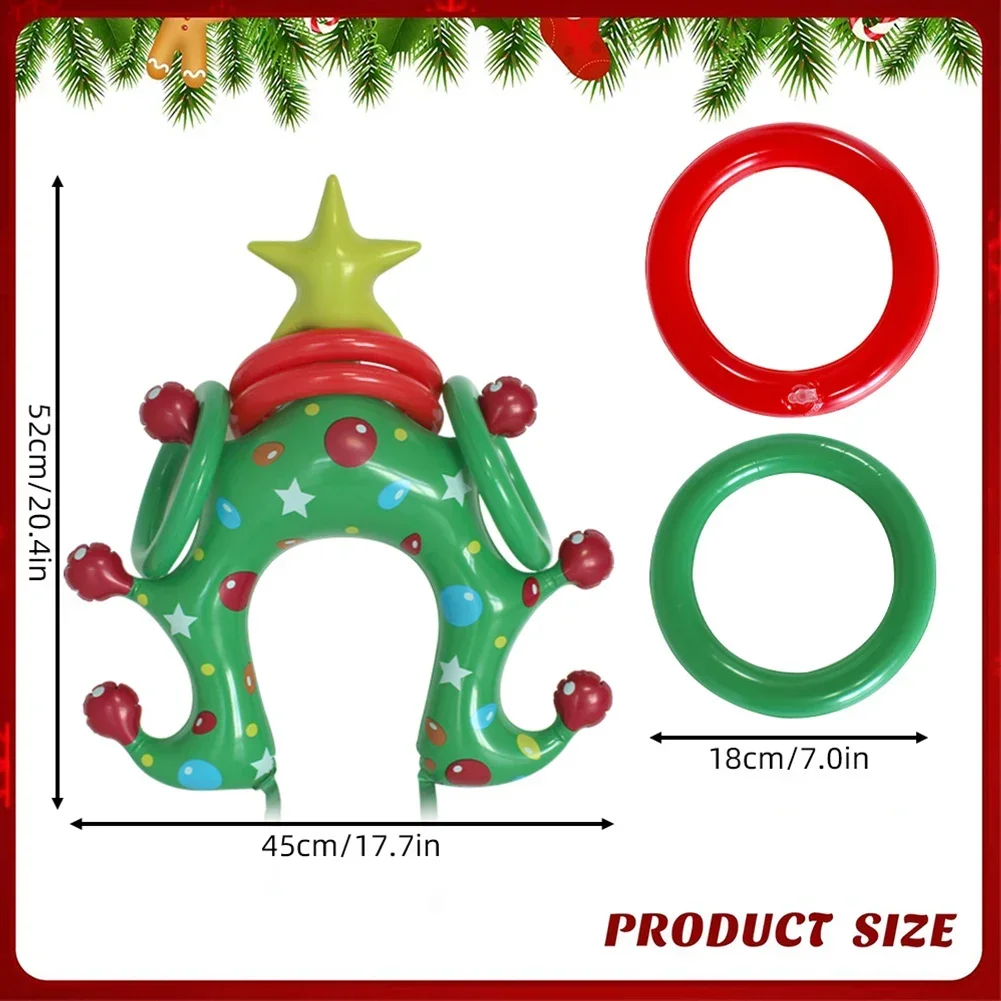 Inflatable Interactive Game Props Christmas Themed Holiday Party Entertainment Props Family Outdoor Games Children's Gifts