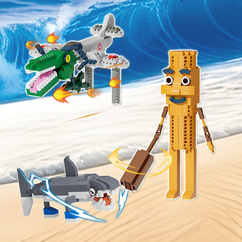 Brainrot Soundboard Building Blocks - Funny Cartoon Blocks