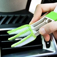 Brosse de nettoyage de sortie de climatisation de voiture, brosse anti-poussière pour tableau de bord, nettoyage intérieur du clavier, brosse aveugle, accessoires de voiture 6
