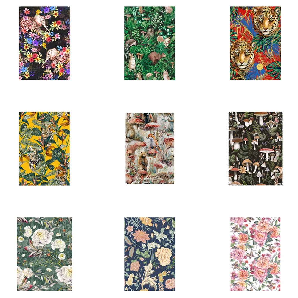 Impermeável Wild Jungle Leopard Wallpaper Removível Papel de Parede Autoadesivo Flor para Wall Hotel Living Room Home Decor Adesivo