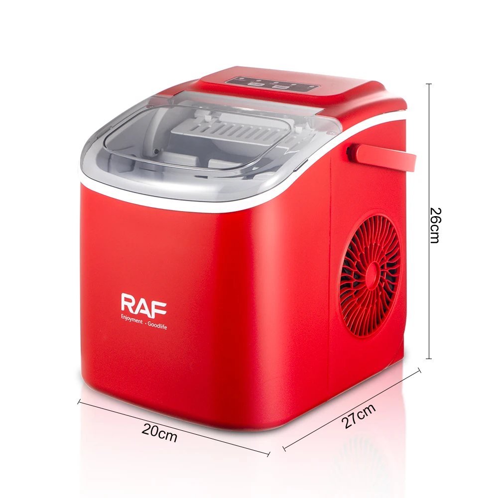 RAF Countertop Electric Ice Maker Machine for Home Office Parties-Bullet Ice with Scoop and Basket New Design