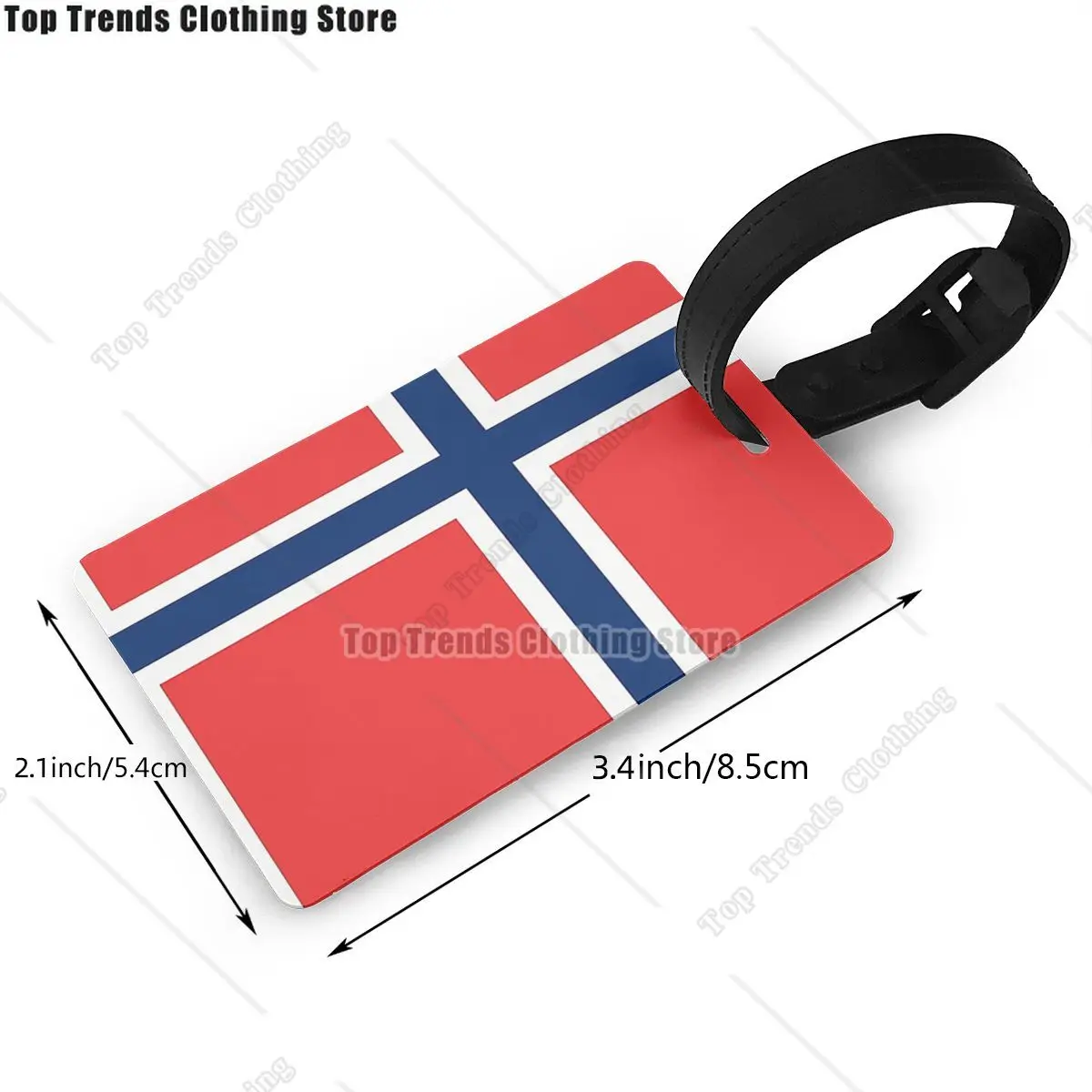 Norway Flag Luggage Tags Suitcase Accessories Travel PVC Cute Baggage Boarding Tag Portable Label Holder ID Name Address