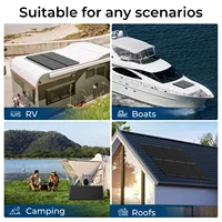 Panneau solaire rigide RVPOZWER 12,8 V 100 W, cellules solaires de type N 18BB, panneau solaire monocristallin en silicium, étanche, camping/maison/camping-car 6
