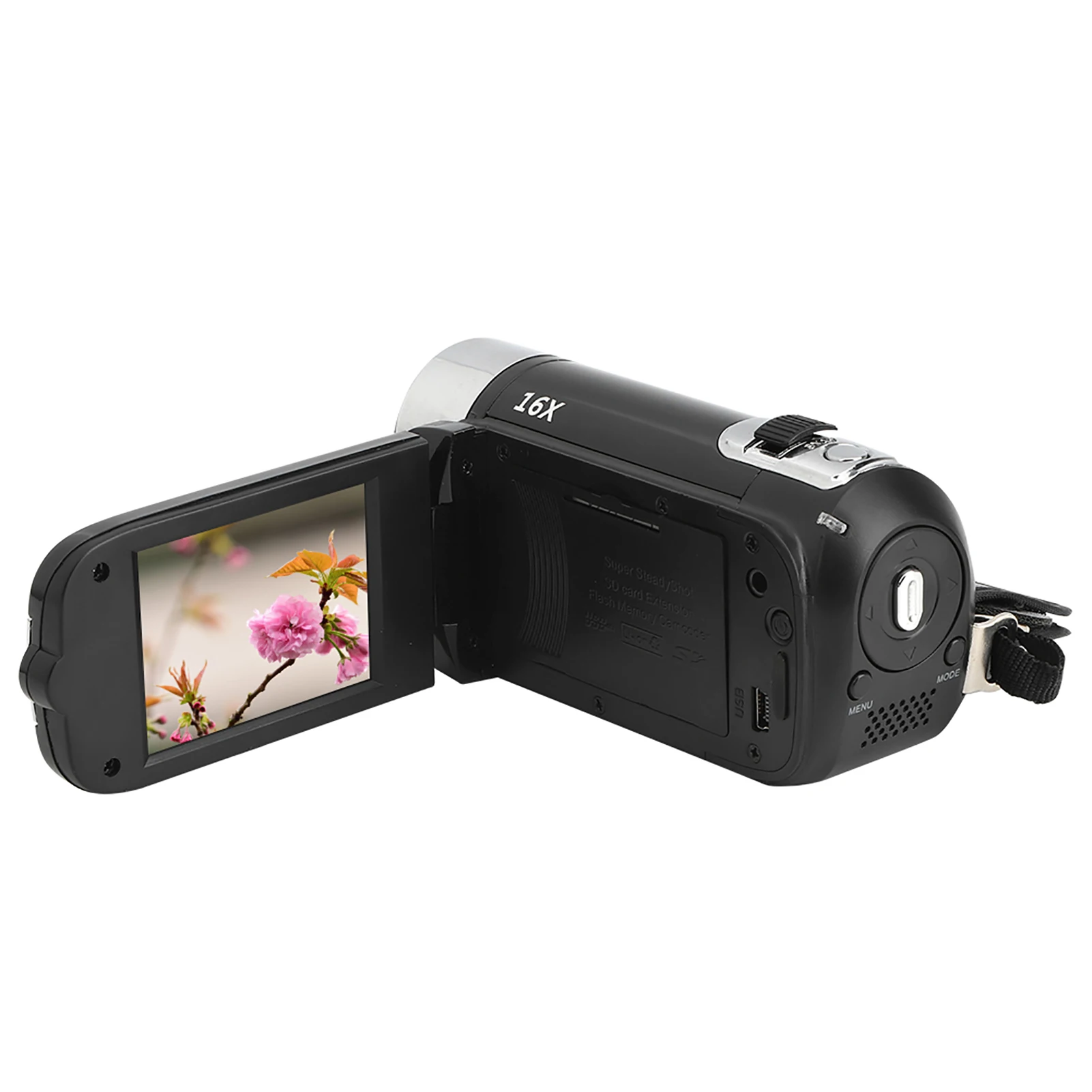 고화질 카메라 이미지 비디오 촬영 캠코더, 미국 플러그 110-240V, DH-90 16X 디지털 줌, 다채로운 디스플레이 화면, 2.7 인치