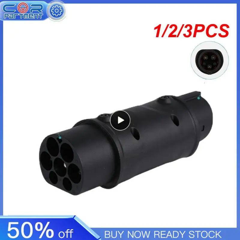 

1/2/3PCS EV Adapter IEC 62196 Type 2 to Type 1 J1772 32A EVSE Charger Connector Electric Vehicle Cars Charging Converters