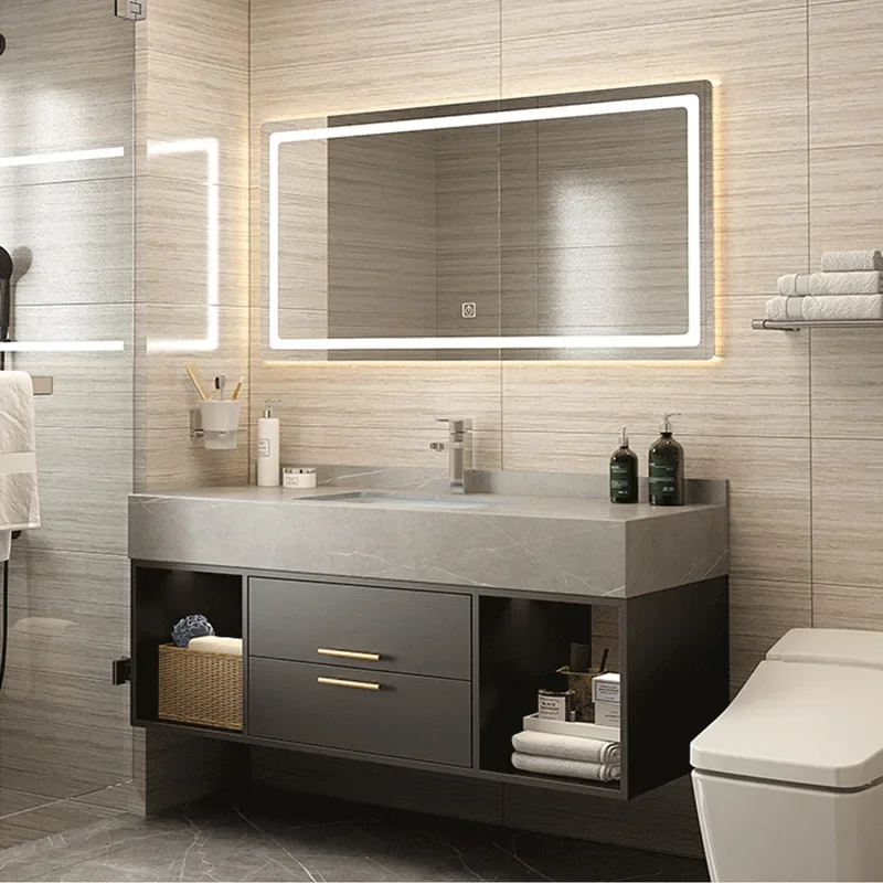 Hot sell waterproof modern bathroom furniture luxury vanity sink sets wall mounted clearance cabinets and vanities
