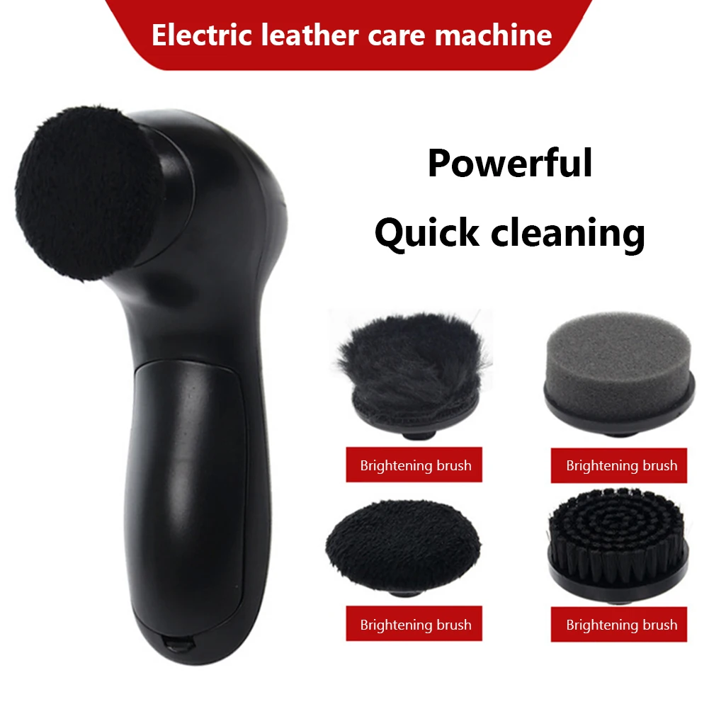 Electric Shoe Polisher Portable Leather Shoes Cleaner Brush