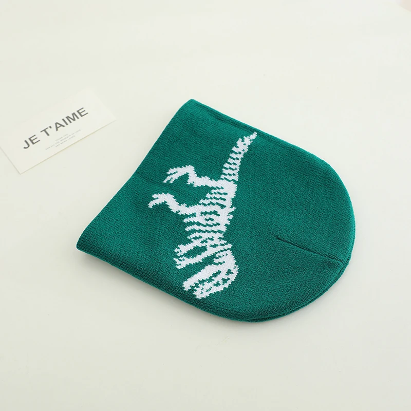 Kids Caps Fashion Kids Caps Sports Warm Hats Baby Boys Autumn Winter Casual Knitted Cartoon Dinosaur Children Outdoor