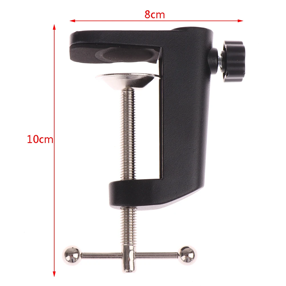 Hot Sale 1PC Practical Heavy Duty Metal+Plastic Desktop Mounting Clip for Microphone Desk Lamp Stand
