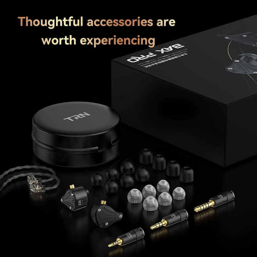 Trn bax pro 2ba 1dd2estハイブリッドインイヤーイヤホン - AliExpress