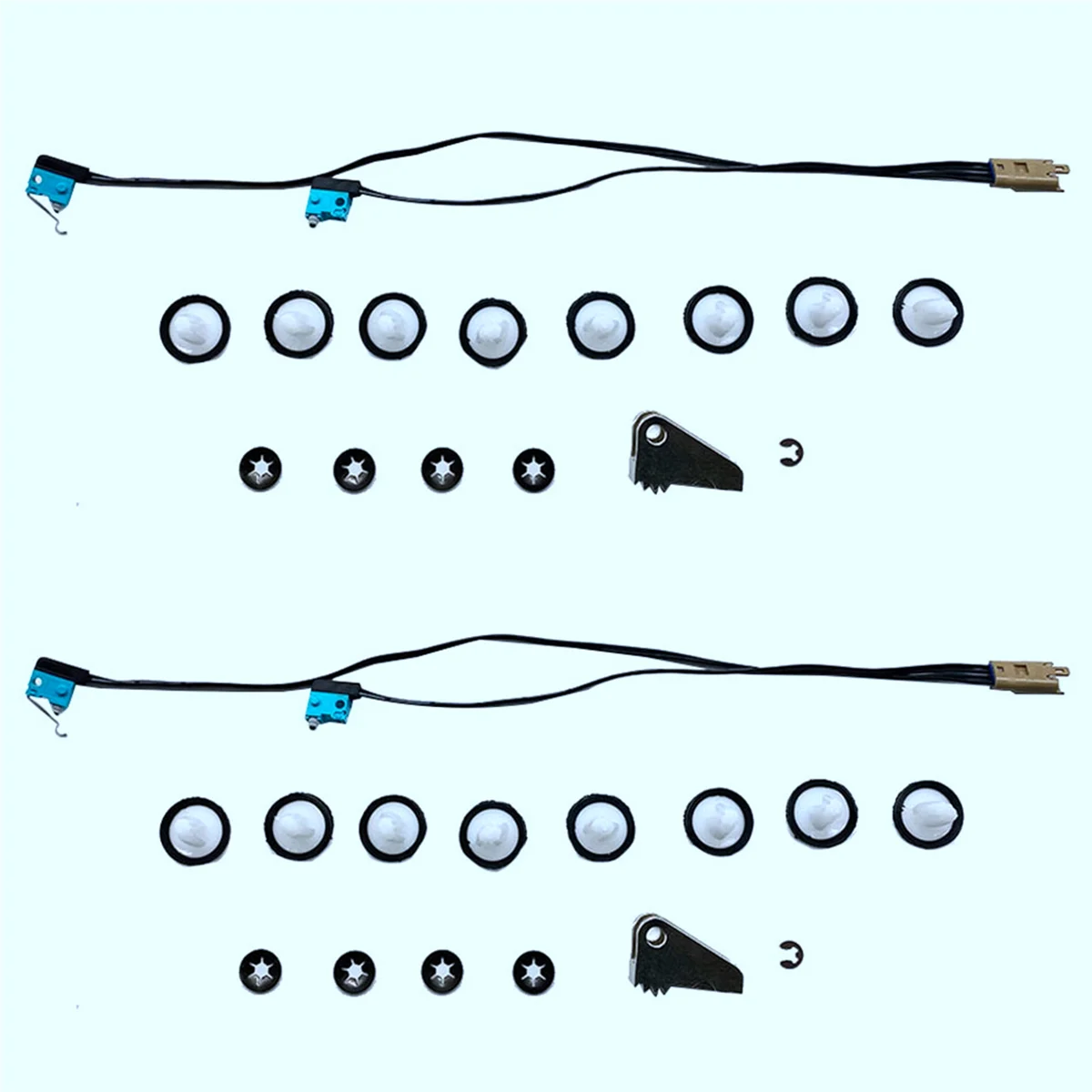 

2X for Tesla Model S Door Handle Upgrade Repair Kit Microswitch Harness 1016009-00-C Handle Paddle W/Door Panel Clips