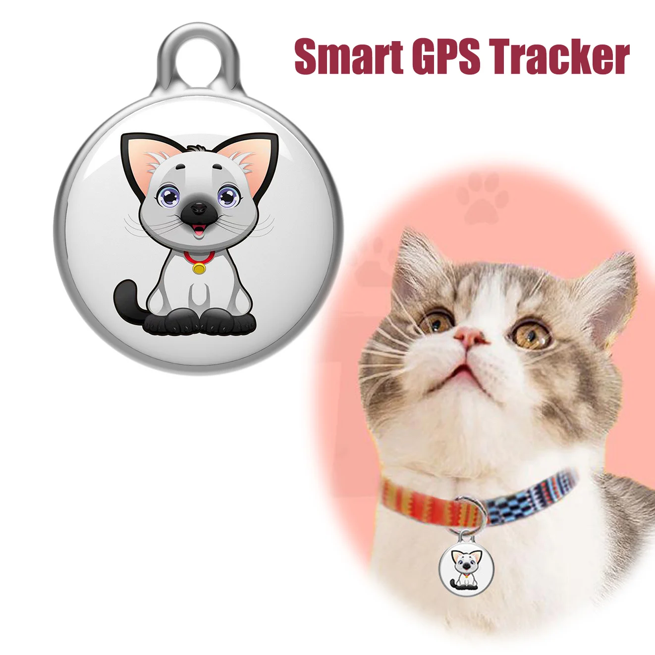 

GPS мини-локатор для домашних животных, определитель местоположения, ошейник для домашних животных, устройство против потери, найти моего питомца для собаки, кошки