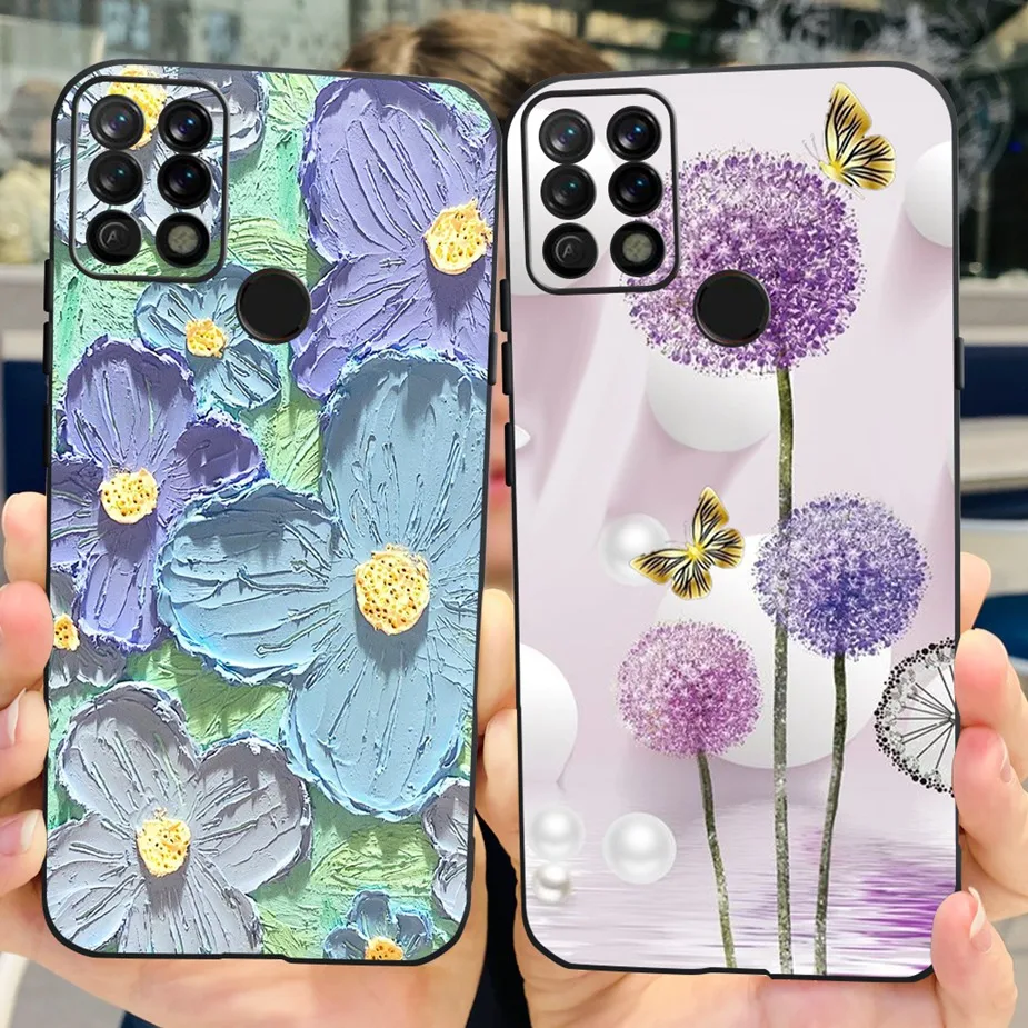 Colorful Matte Silicone Phone Case with Bumper Protection - 6.8'' Back Cover