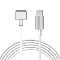Universal Magnetic Adapter Cable for USB Type C Laptop Charger Conversion (For Magsafe 2)