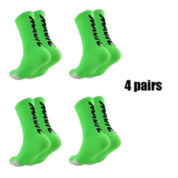 Breathable Unisex Athletic Socks - Set of 4 Pairs for Cycling, Running, and Sports (5)