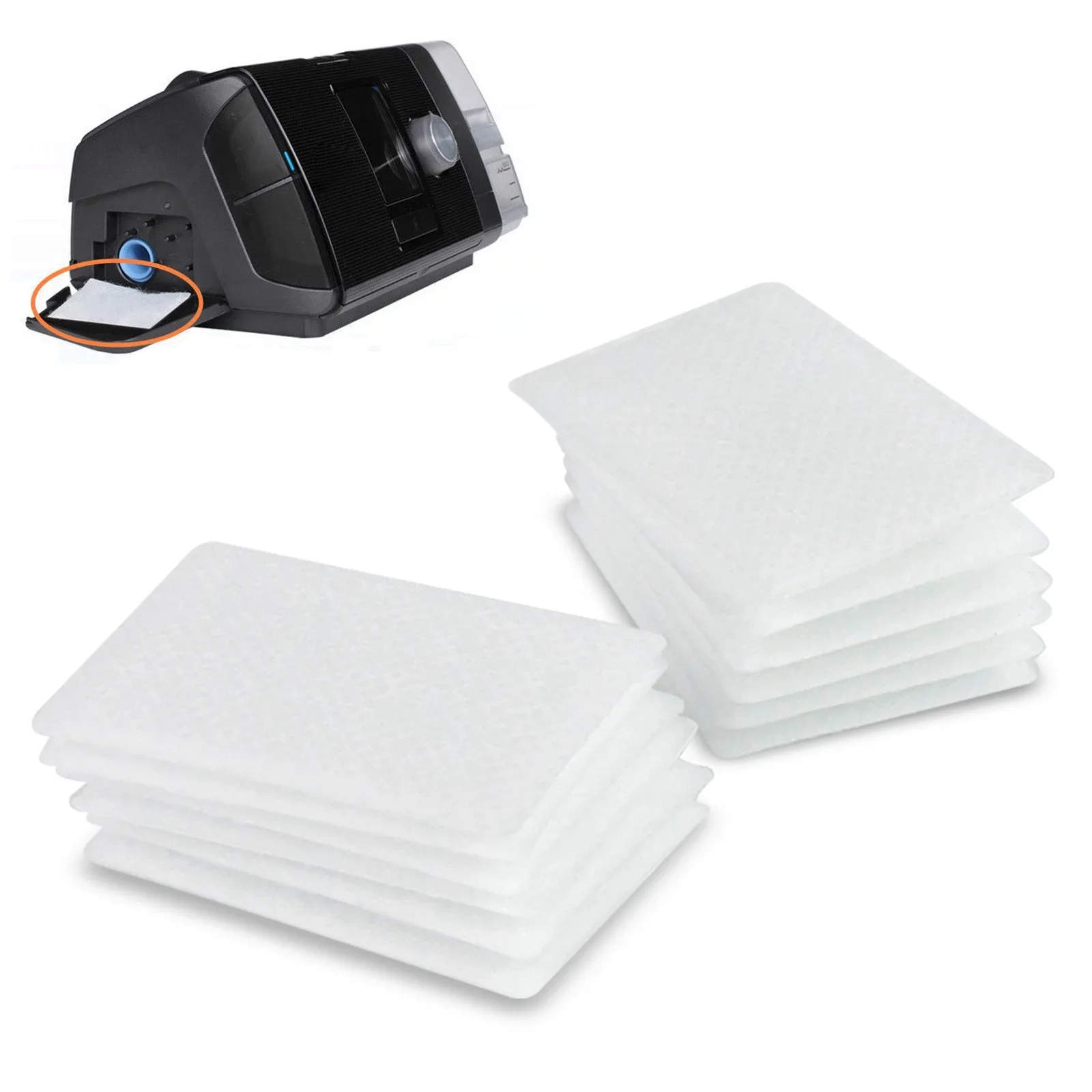 Nasal Filters 20pcs ResMed AirSense CPAP Disposable Universal Replacement Filters Replacement Cotton Filter Sleep Snorer