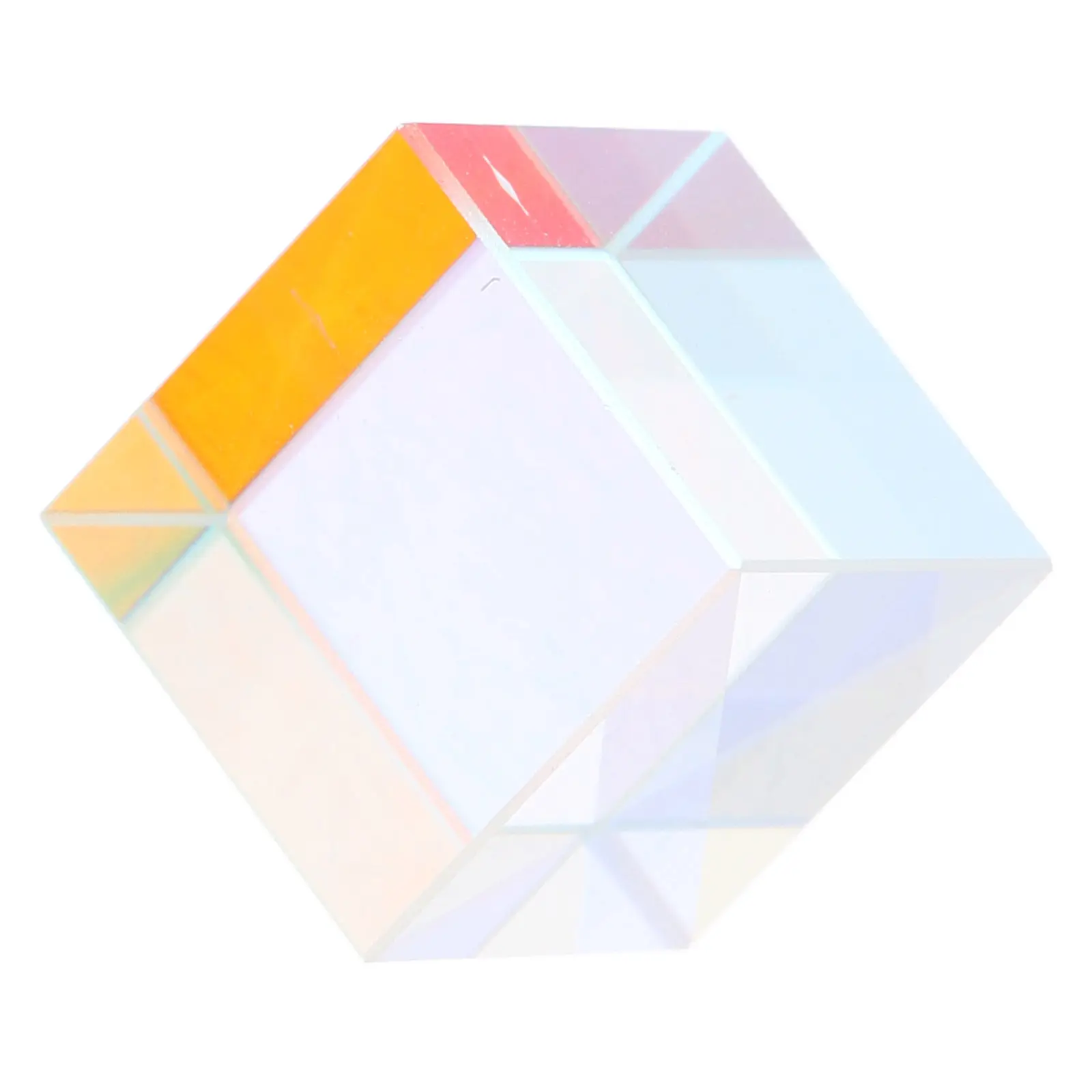 유리 광학 프리즘 큐브 Rgb 분산 물리학 교육 도구 데스크탑 장식 크리스탈 과학 예술 장식 스펙트럼